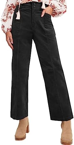 Black Casual Trendy Vintage Fall Fashion 2023 Loose High Waisted