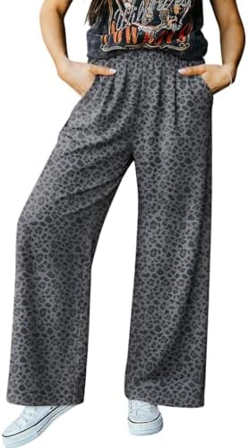 Black Leopard Pants
