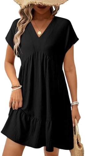 Black Summer Babydoll Dress for 2026