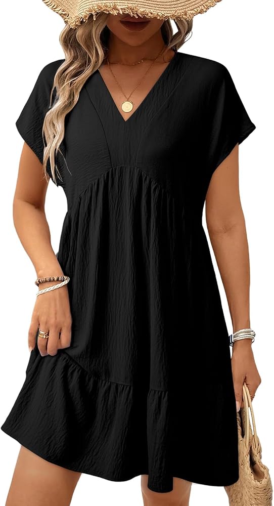 Black Summer Babydoll Dress for 2026