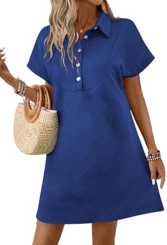 Blue Summer Business Casual Work Dresses