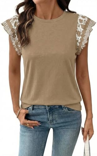 Brown Boho Summer Tops
