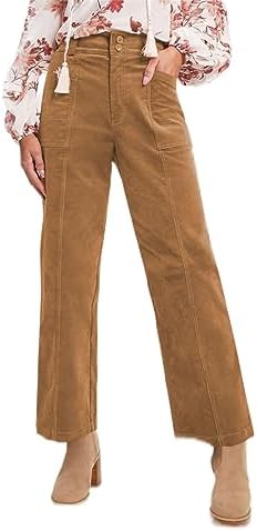 Brown Casual Winter Corduroy Pants Fashion 2024 Loose Straight