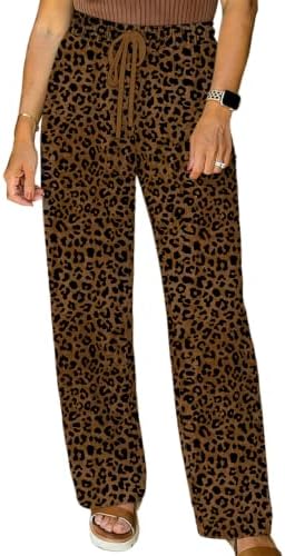 Brown Leopard Pants