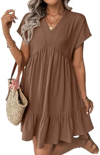 Chestnut Summer Babydoll Dress for 2026