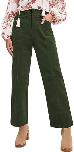 Green Casual Winter Corduroy Pants Fashion 2024 Loose Work