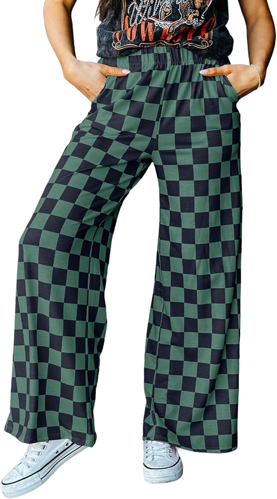 Green Checkered Pants