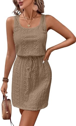 Khaki Summer Beach Dresses for 2026 Vacation Hollow Out