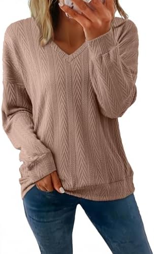 Khaki Tops Long Sleeve Lightweight Shirts 2025 Fall Fashion