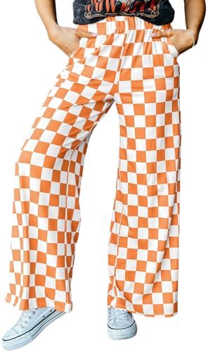 Orange Checkered Pants