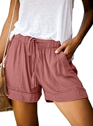 Pink 2026 Summer Fashion Casual Shorts Comfy Drawstring Summer