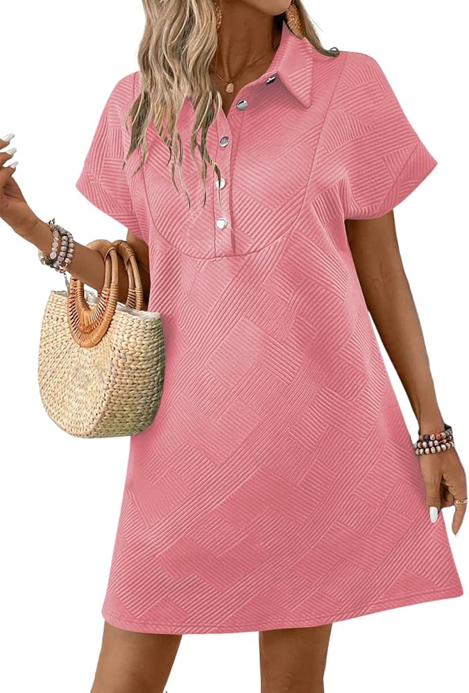 Pink Summer Business Casual Work Dresses