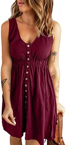 Red Juniors Fashion 2025 V Neck Sleeveless A Line Dresses Pleated