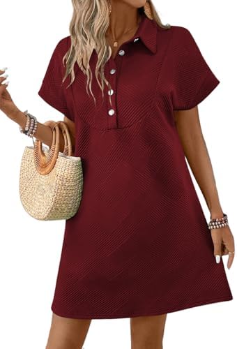 Red Summer Business Casual Work Dresses